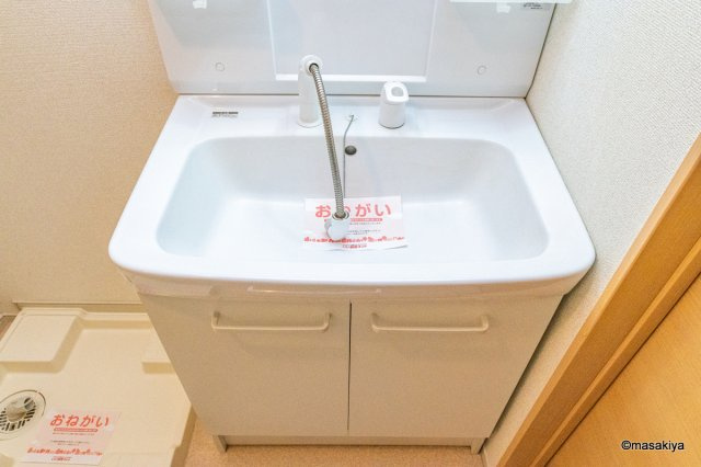 メゾンシュクレⅡの洗面所|洗面・脱衣　シャンプードレッサー付き。