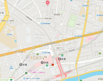 【地図】 | レジュールアッシュ京橋CROSSⅡ