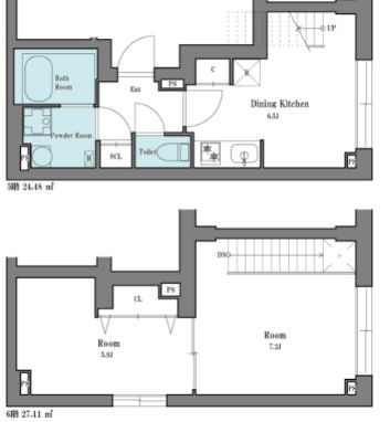 台東区三筋１丁目の賃貸マンションの間取り