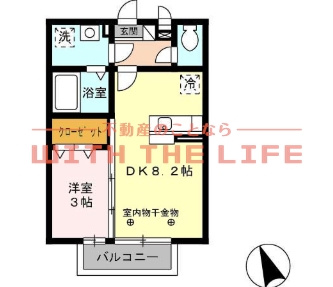 セジュールペルル【キャッシュバック対象物件】の間取り