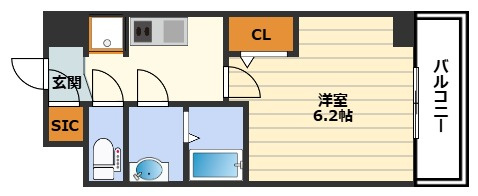 アドバンス西梅田ビオスの間取り