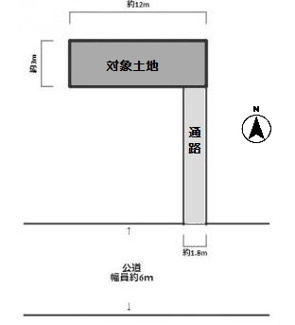 【土地図】 | 尼崎市西難波町１丁目売地 | 資材置き場にピッタリです♪ぜひ現地をご覧ください(^^)
