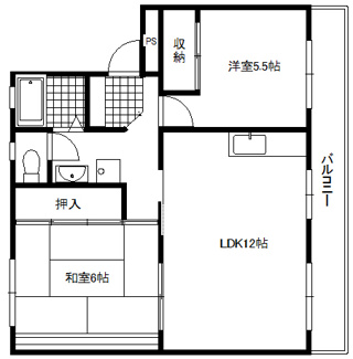 【間取り】 | グランドール坂田