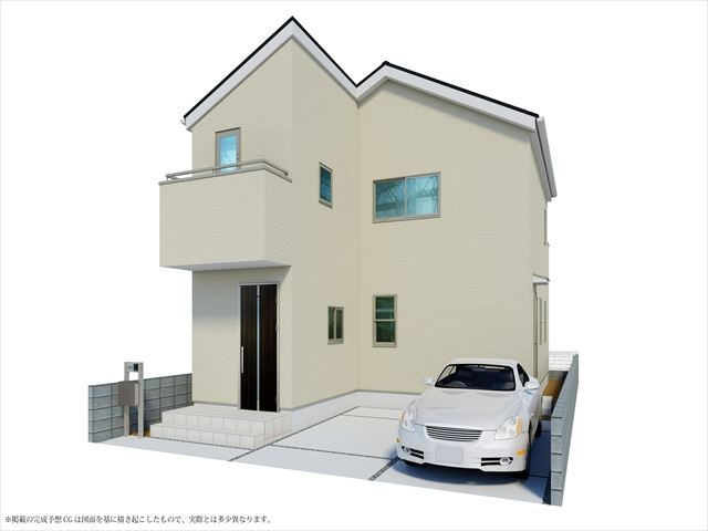 リーブルガーデン　倉敷市日吉町第2の外観パース|外観は落ち着いています