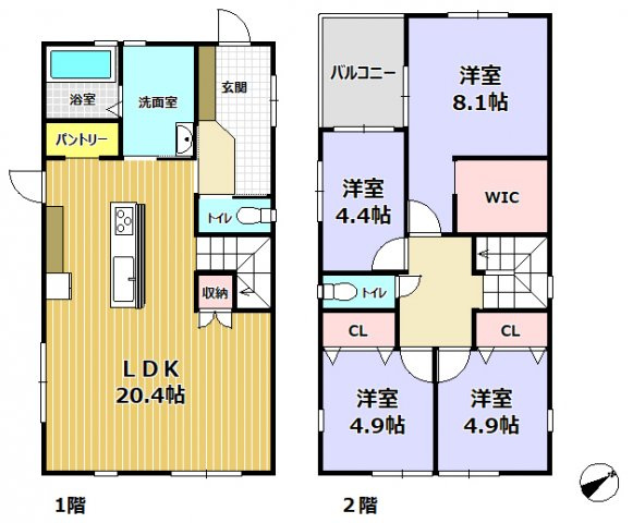 神戸市北区鹿の子台南町４丁目２号地　新築戸建