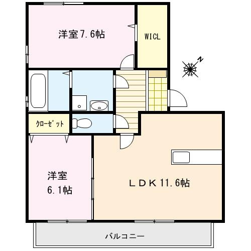 ハウスフリーデ五番館【キャッシュバック対象物件】の間取り
