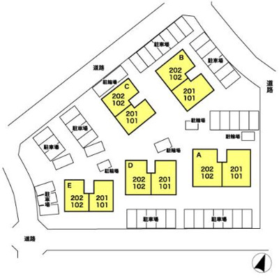 【区画図】 | リビングタウンほたる野B