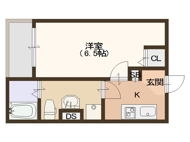 【間取り】 | シャトー住之江