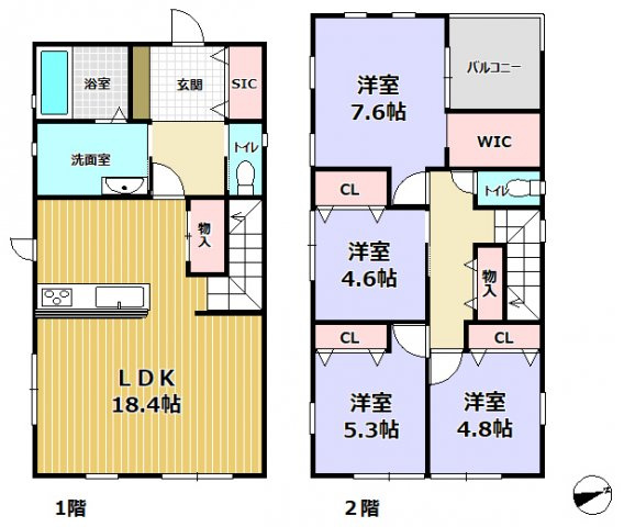 神戸市北区鹿の子台南町４丁目３号地　新築戸建