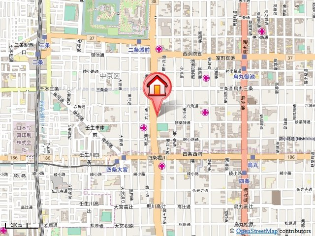 パンセ堀川の地図