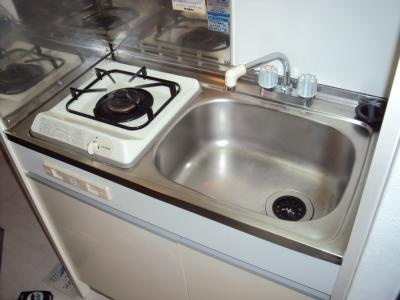 パンセ堀川のキッチン|ガス1口キッチン