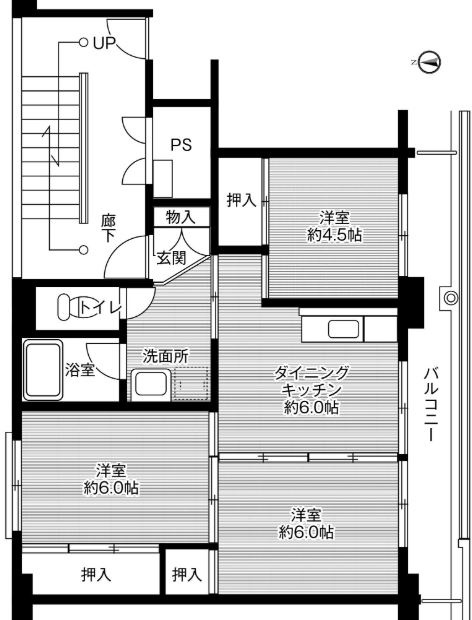 ビレッジハウス下広川【キャッシュバック対象】の間取り