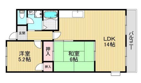 日吉壱番館の間取り