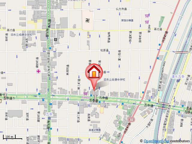 プレサンスNEO京都烏丸（プレサンスネオ京都烏丸）の地図