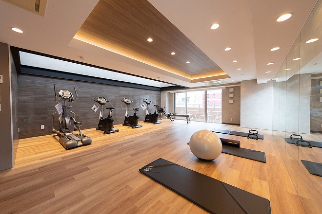 港区赤坂９丁目の賃貸マンションのその他|フィットネス