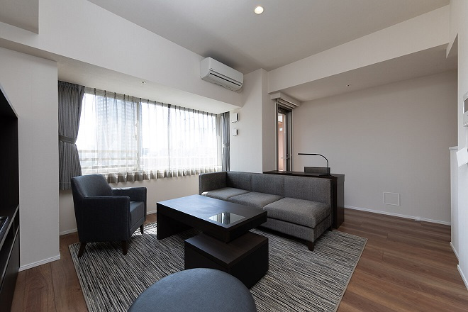 港区赤坂９丁目の賃貸マンションの居間・リビング|家具家電は付きません