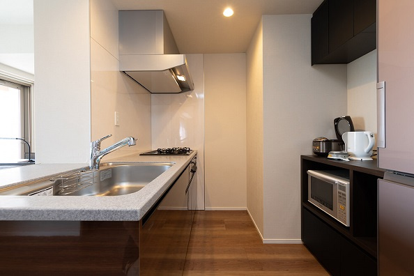 港区赤坂９丁目の賃貸マンションのキッチン|家具・家電は付きません