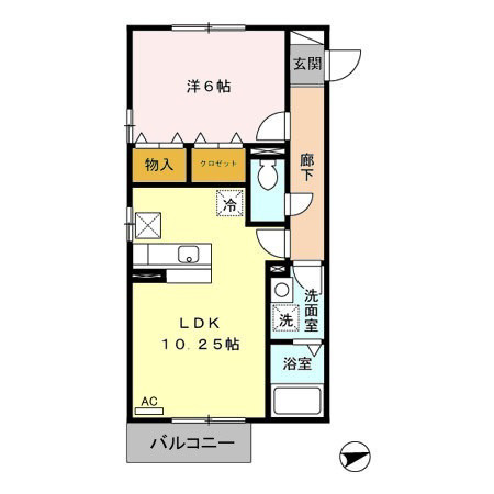 【間取り】 | ヴィラ　シャルマンA