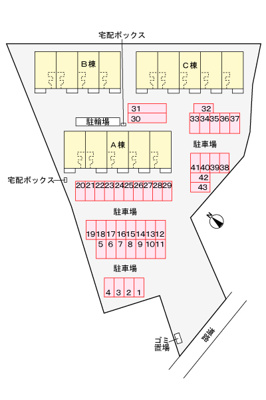【区画図】 | グリーンハイツ本豊田C