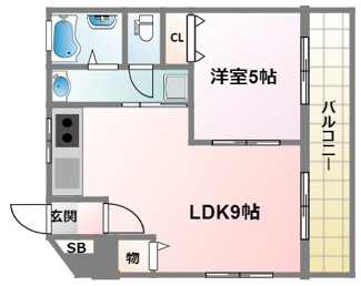 【間取り】 | ラムール長田