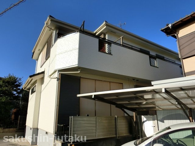 勝田台４丁目　中古戸建の外観|勝田台４丁目　中古戸建　内外装リフォーム済（令和３年１０月）既存住宅瑕疵保険　南西公道・北東公道の二方向道路面　６ＤＫ＋納戸　カースペース　