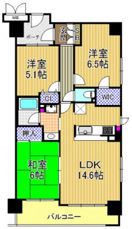 【外観】 | 室内フルリフォーム済の3ＬＤＫの間取りです