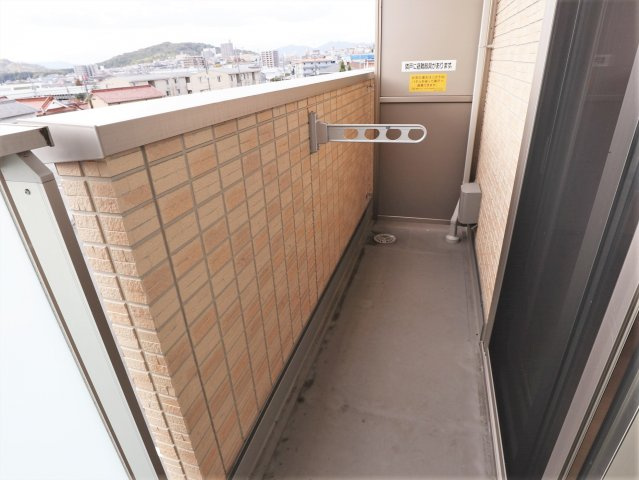 D-room花梨D棟のバルコニー