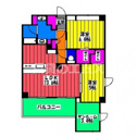 【間取り】 | パンセス大橋の間取り