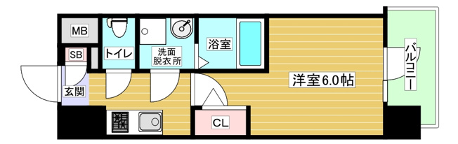 【間取り】 | エスリード弁天町グランツ