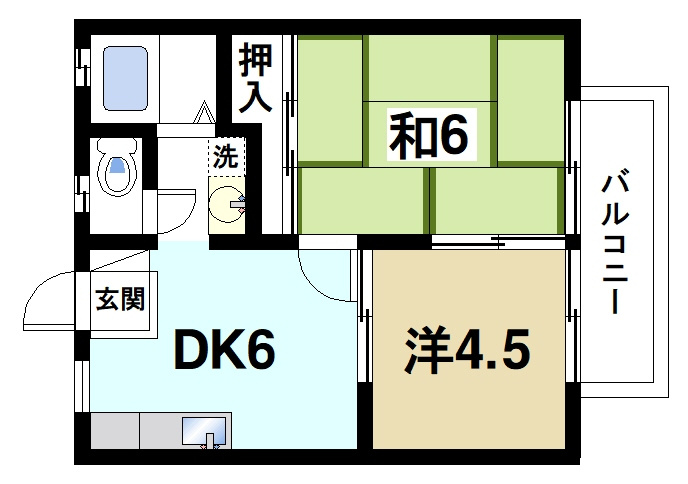 エスポワール神殿町の間取り|使い易い人気の間取り
