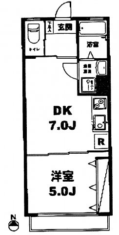 月村マンションNo.５の間取り