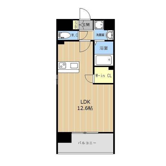 熊本市中央区本荘３丁目の賃貸マンションの間取り
