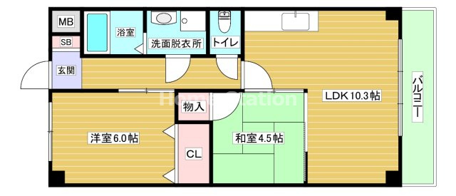 【間取り】 | アーバ姫島公園