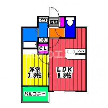【間取り】 | ラフィーネ井尻ⅡＢ棟 | ラフィーネ井尻ⅡＢ棟の間取り