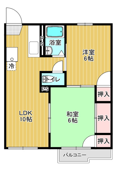 【間取り】 | 第2グランドハイツ