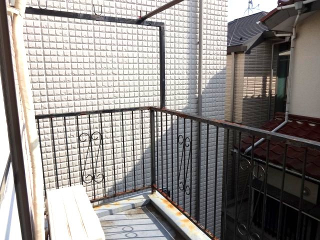 牧野邸のバルコニー