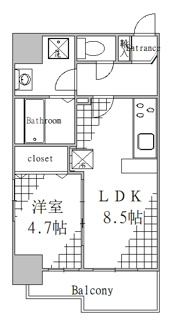 【間取り】 | アールクレスト秋葉原