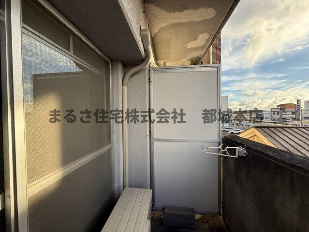Residence上町　EASTのバルコニー