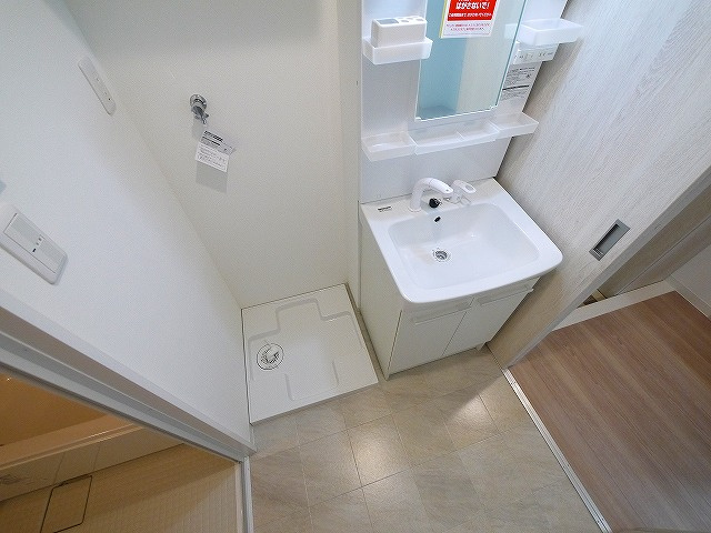 アルヴァローレ北町の洗面所|掃除がしやすく清潔感のある洗面所です