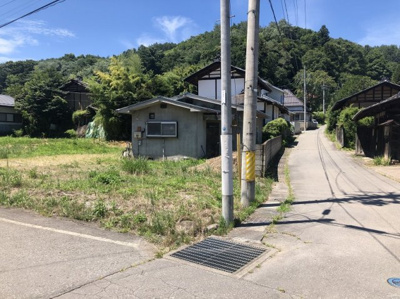 【前面道路含む現地写真】 | 佐久市根岸沓沢売地 | 北側道路を北東側角から撮影