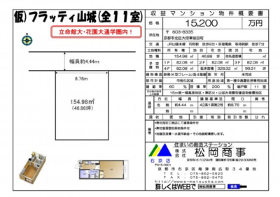 【地図】 | ＜企画収益＞フラッティ山城