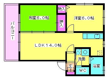 【間取り】 | ステラコート井尻Ａ