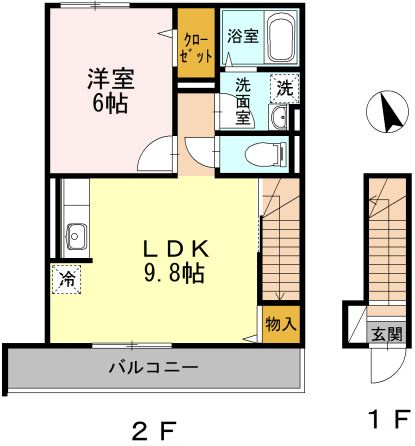 リヴェール新川崎の間取り|浴室乾燥機、洗髪洗面化粧台、TVインターホンなど設備充実♪