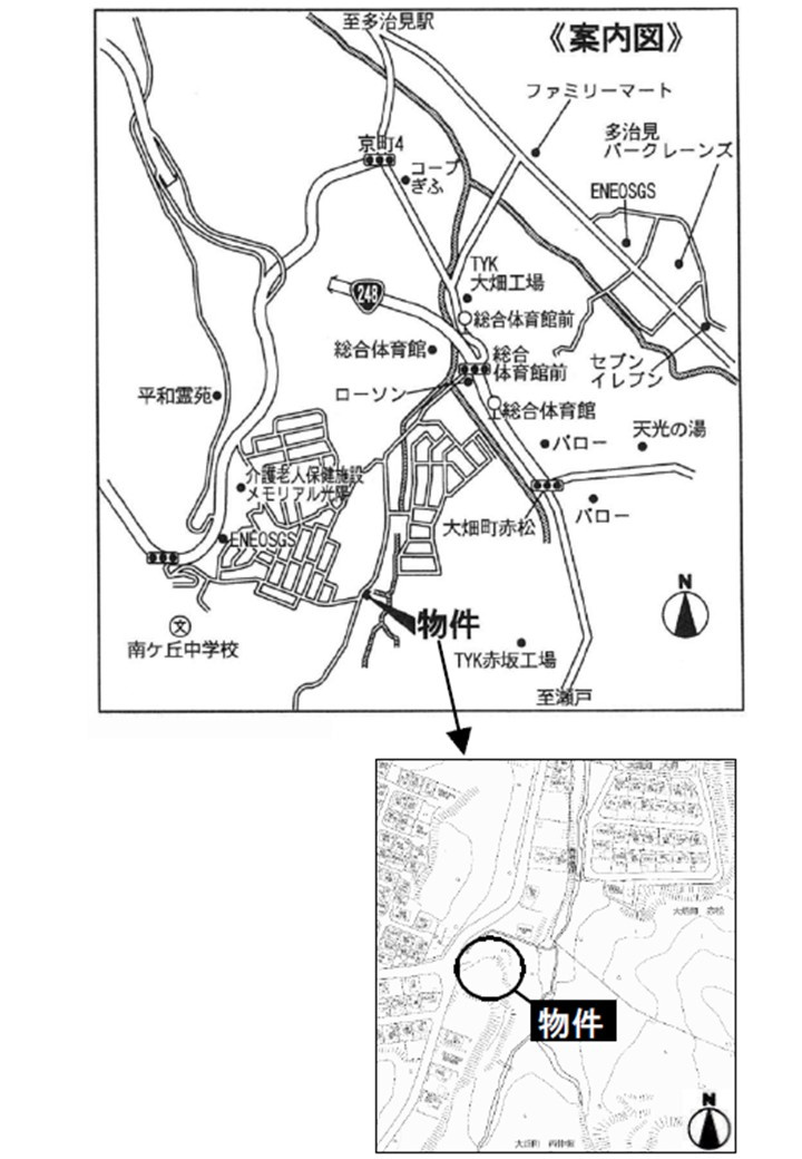 多治見市大畑町西仲根の地図