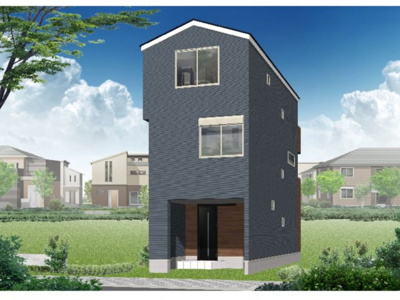 【外観パース】 | ☆最・大・級・値・下・げ更新☆仲介手数料不要！藤沢市弥勒寺１丁目C号棟 | 玄関部分の色分けも是非見て頂きたいポイントです。