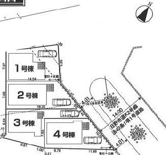 【外観】 | 仲介手数料無料　日野市平山4丁目新築戸建て4棟　2号棟