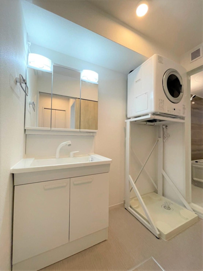 【洗面所】 | ポルテ・コート | 脱衣スペースもあります