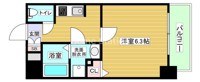 【間取り】 | レジデンス福島