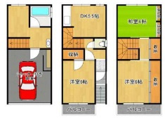 【間取り】 | 諸福5丁目貸家