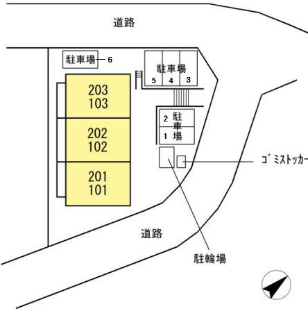 Niji-cortの区画図